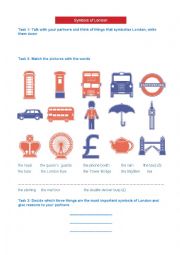 English Worksheet: The symbols of London