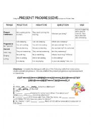 English Worksheet: Using the present progressive to express future time