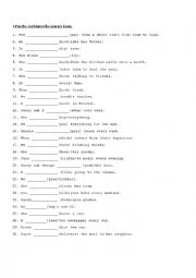 English Worksheet: Present Simple