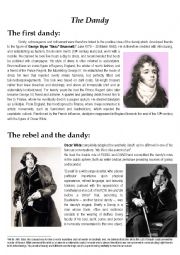 English Worksheet: Oscar Wilde and the Dandy