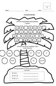 English Worksheet: Alphabet