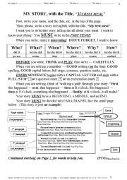 English Worksheet: ESSAY 007 My best Meal