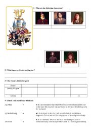 English Worksheet: Harry Potter, a musical worksheet