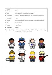 English Worksheet: Jobs worksheet, useful phrases if jobseeking in an English speaking Country