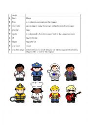 Jobs worksheet, useful phrases if jobseeking in an English speaking Country