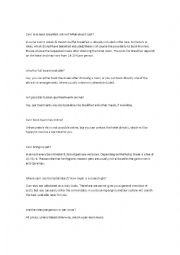 English Worksheet: Conversation travel