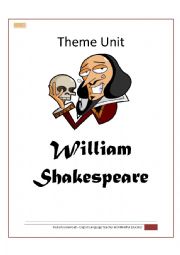English Worksheet: William Shakespeare Theme Unit