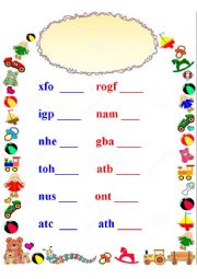 English Worksheet: Scrambler