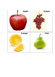 English Worksheet: Fruit 1