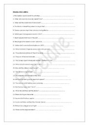 English Worksheet: Passive Voice in the PAST