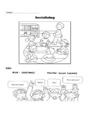 English Worksheet: Introductions, Greetings, and Leave-Takings