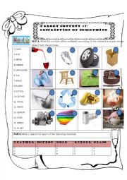 English Worksheet: DESCRIPTION OF OBJECTS