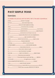 English Worksheet: Super Past Tense with Carlitos