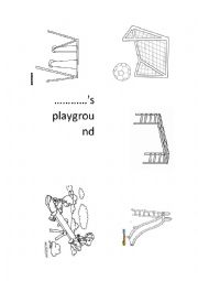 English Worksheet: my playground