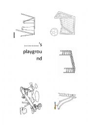 English Worksheet: my playground