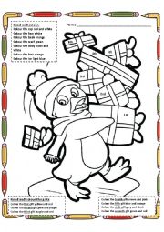 English Worksheet: colouring the ordinals