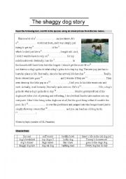 English Worksheet: Idioms and The Shaggy Dog Story - key included