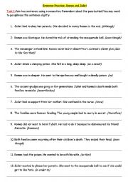 English Worksheet: Romeo and Juliet