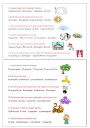 English Worksheet: Figurative language
