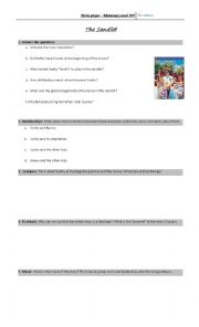 English Worksheet: The Sandlot Movie