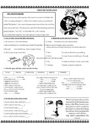 English Worksheet: John Lennon Jealous Guy