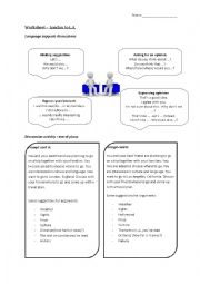 English Worksheet: London to LA jigsaw reading + discussion