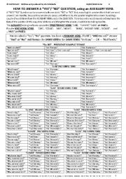 English Worksheet: VERB 007 Auxiliaries & Yes No Questions 