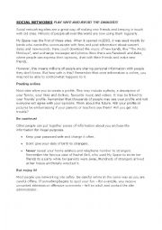 English Worksheet: social Network