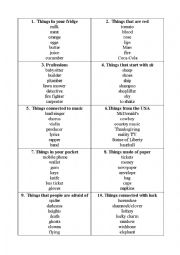 English Worksheet: Pyramid Game (Relative Clauses
