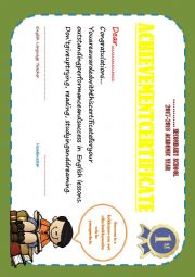 Achievement Certificate