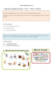 English Worksheet: HEALTHY OR UNHEALTHY FOOD