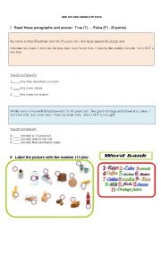 English Worksheet: HEALTHY OR UNHEALTHY FOOD