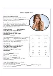 English Worksheet: SONG - Ours (possessive adjectives and pronouns)