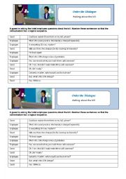 English Worksheet: Tourism - Asking about the bill dialogue