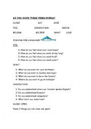 English Worksheet: ETERNAL FLAME FISHING FOR LANGUAGE