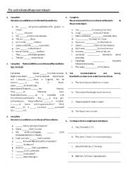 English Worksheet: Verb to be and present simple