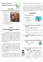 English Worksheet: child labour