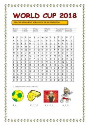 English Worksheet: world cup 