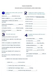 English Worksheet: Possessives