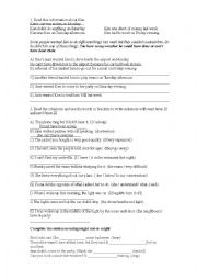 English Worksheet: PAST TIME DEDUCTIONS - PAST MODALS