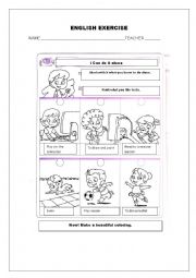 English Worksheet: ENGLISH EXERCISE