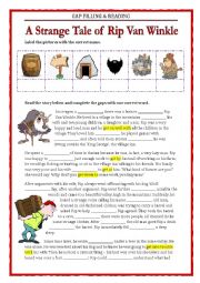 English Worksheet: READING & PHRASAL VERBS - RIP VAN VINKLE 