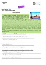 English Worksheet: English exam