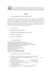 English Worksheet: review elementary