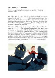 English Worksheet: The iron giant