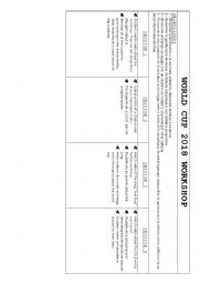 English Worksheet: World cup plan 