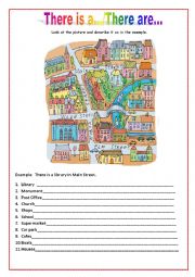 English Worksheet: There is (There are)