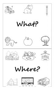 English Worksheet: question words