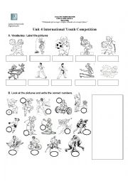 English Worksheet: Sports