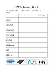 English Worksheet: ORT The Snowman Activities